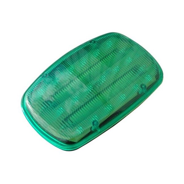 Larson Electronics SL-M-G 18 LED Battery Powered Strobe Light; Dual Magnetic Base; Continuous or Strobe Output - Green